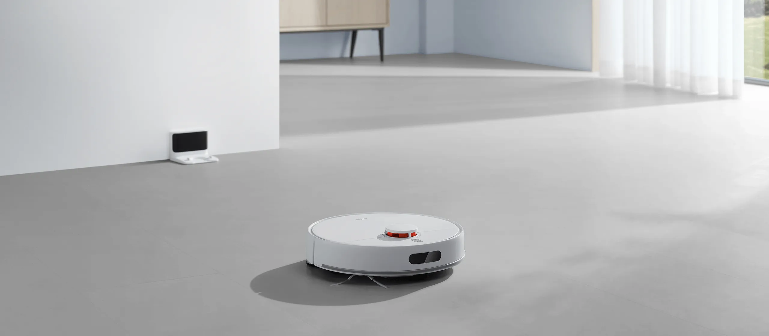 Xiaomi Robot Vacuum S40C trên sàn căn hộ
